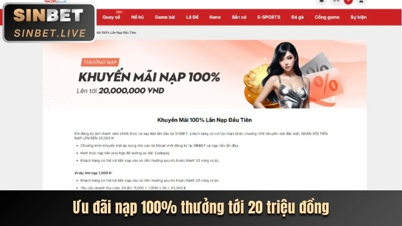 Thưởng nạp lần đầu ee88